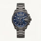 Midnight Blue Steel Chronograph Men’s Watch