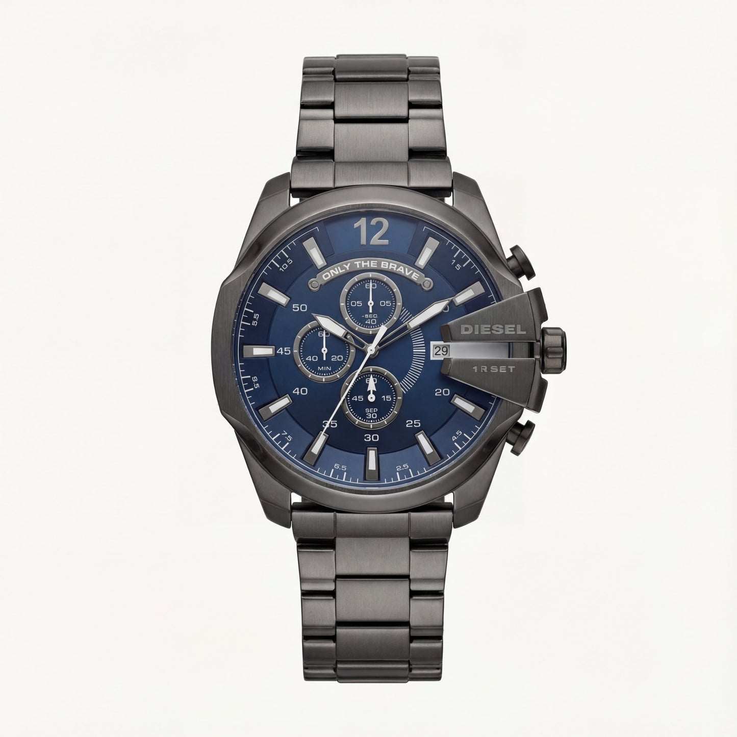Midnight Blue Steel Chronograph Men’s Watch