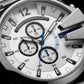 Silver Frost Steel Chronograph Men’s Watch
