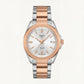 Two-Tone Rose Gold Solar Quartz Stainless Steel Classic Watch
