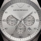 Silver Grey Chronograph Stainless Steel Men’s Watch