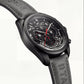 All-Black Skeleton Chronograph Watch for Men – Racing Edition