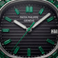 Emerald Bezel Luxury Stainless Steel Watch for Men – Elite Edition