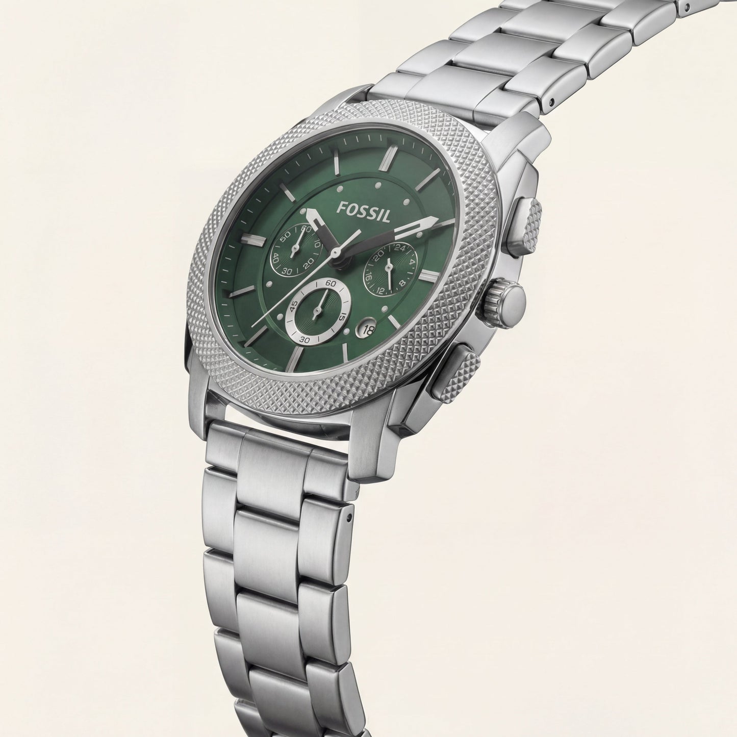 Emerald Green Chronograph Stainless Steel Men’s Watch