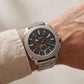 Silver Chronograph Men’s Watch with Stainless Steel Bracelet