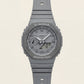 Matte Grey Shock-Resistant Analog-Digital Men’s Watch with Minimal Sport Finish