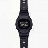 Classic All-Black Digital Men’s Watch with Shock-Resistant Square Case