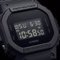 Classic All-Black Digital Men’s Watch with Shock-Resistant Square Case