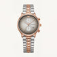 Two-Tone Rose Gold Chronograph Luxury Women’s Watch with Champagne Dial