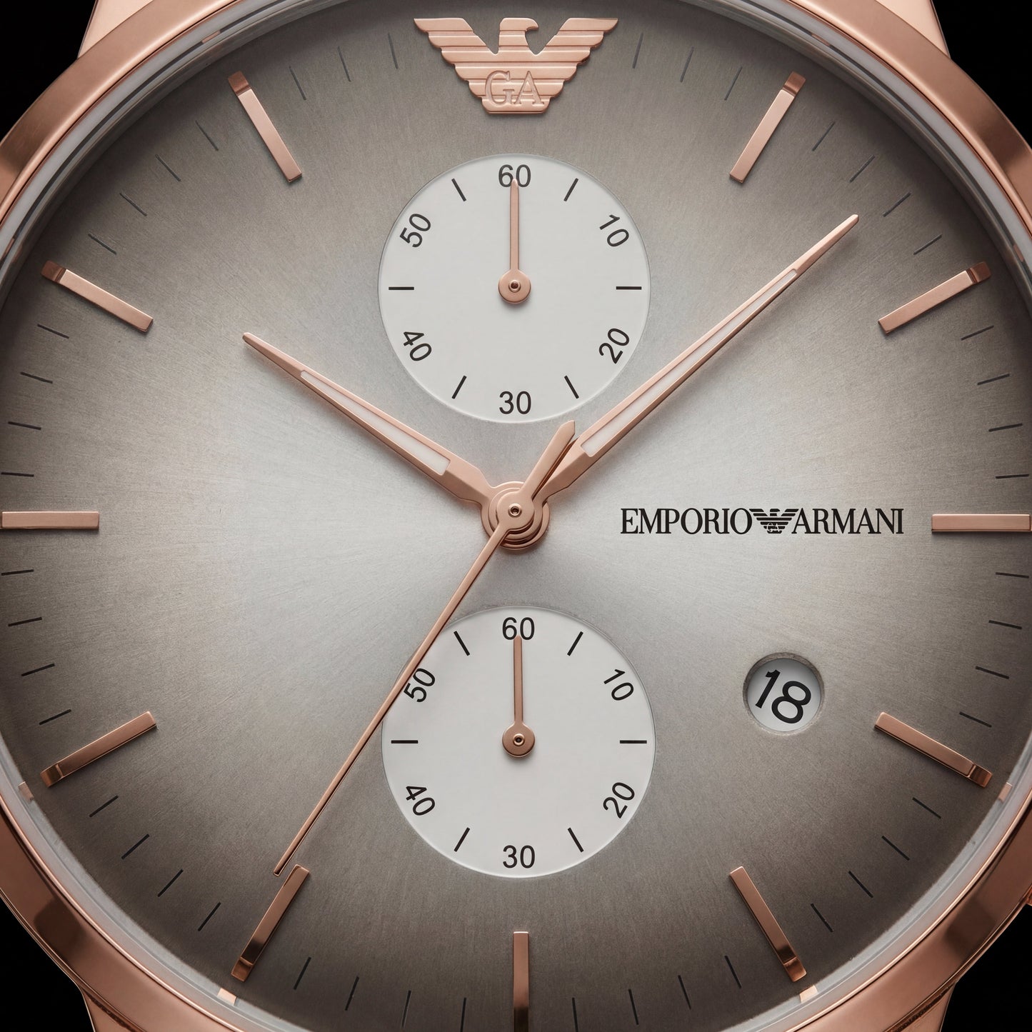 Two-Tone Rose Gold Chronograph Luxury Women’s Watch with Champagne Dial