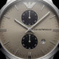 Champagne Grey Chronograph Men’s Watch with Full Silver Stainless Steel Bracelet