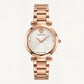 Rose Gold Stainless Steel Case Ivory White Dial Luxury Medusa Bracelet Watch – Women