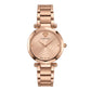 Rose Gold Stainless Steel Case Champagne Dial Luxury Medusa Bracelet Watch – Women