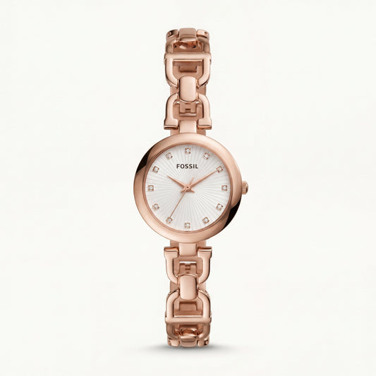 Rose Gold Radiance Luxury Watch – Full Rose Bracelet Edition