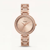 Champagne Luxe Crystal Watch – Full Rose Gold Edition