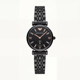 Midnight Onyx Crystal Watch – Black Luxe Edition