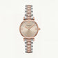 Champagne Glow Crystal Watch – Two-Tone Signature Edition