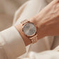 Rose Aura Crystal Watch – Full Rose Gold Edition