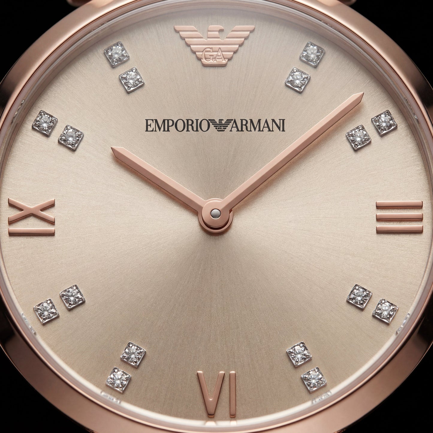 Champagne Glow Crystal Watch – Two-Tone Signature Edition