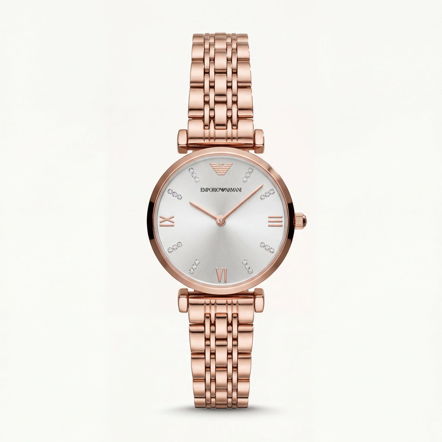 Rose Lumière Crystal Watch – Full Rose Gold Edition
