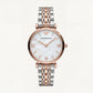 Pearl Essence Minimal Watch – Two-Tone Rose Edition