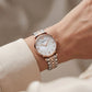 Pearl Essence Minimal Watch – Two-Tone Rose Edition