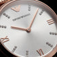 Rose Lumière Crystal Watch – Full Rose Gold Edition