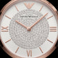 Diamond Aura Pavé Watch – Two-Tone Rose Edition