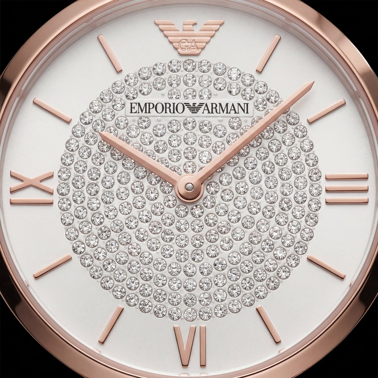 Diamond Aura Pavé Watch – Two-Tone Rose Edition