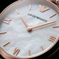 Pearl Essence Minimal Watch – Two-Tone Rose Edition