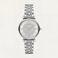 Silver Crystal Statement Watch – Diamond Dial Edition