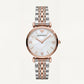 Two-Tone Rose Mother-of-Pearl Watch – Minimal Luxe Edition
