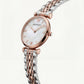 Two-Tone Rose Mother-of-Pearl Watch – Minimal Luxe Edition