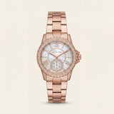 Blush Royale Crystal Watch – Rose Gold Edition