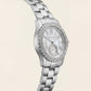Arctic Radiance Crystal Watch – Silver Luxe Edition