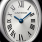 Oval Silver Roman Dial Bangle Watch – Timeless Parisian Elegance Edition