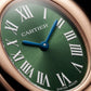 Emerald Oval Roman Dial Bangle Watch – Rose Gold Heritage Luxe Edition