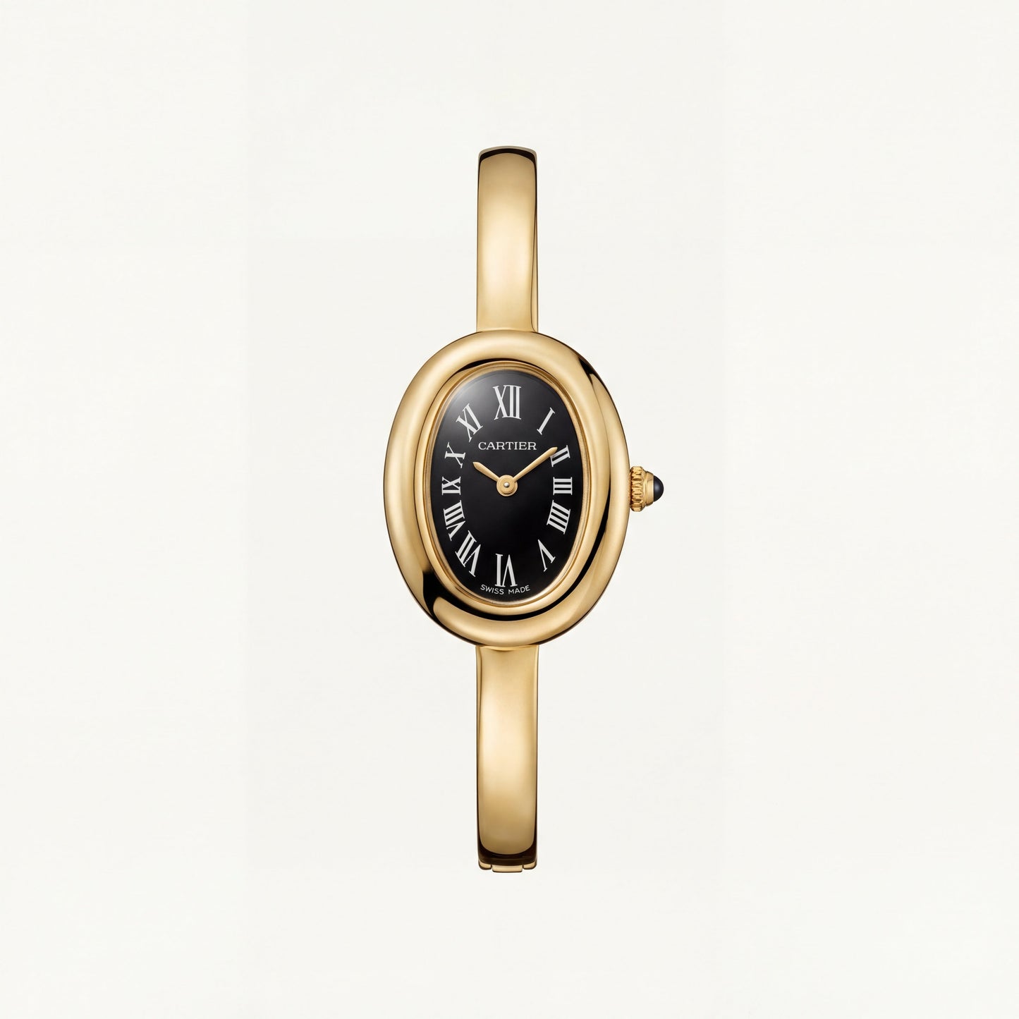 Midnight Oval Roman Dial Bangle Watch – Gold Signature Classic Edition