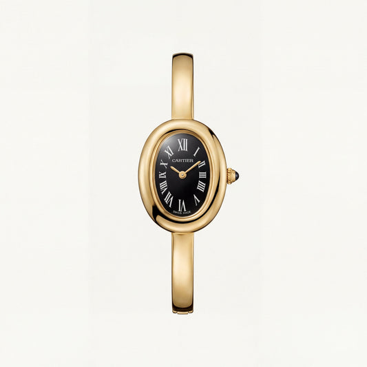 Midnight Oval Roman Dial Bangle Watch – Gold Signature Classic Edition