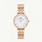 Blush Pearl Crystal Watch – Rose Gold Luxe Edition