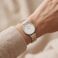 Ivory Crystal Bezel Two-Tone Watch – Slim Luxe Signature Edition