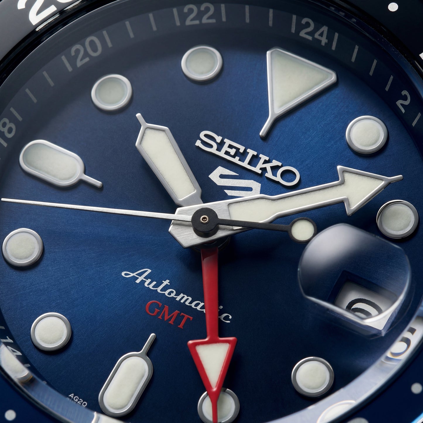 Ocean Blue GMT Steel Watch