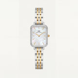 Pearl Two-Tone Rectangle Watch – Gold & Silver Radiance Edition
