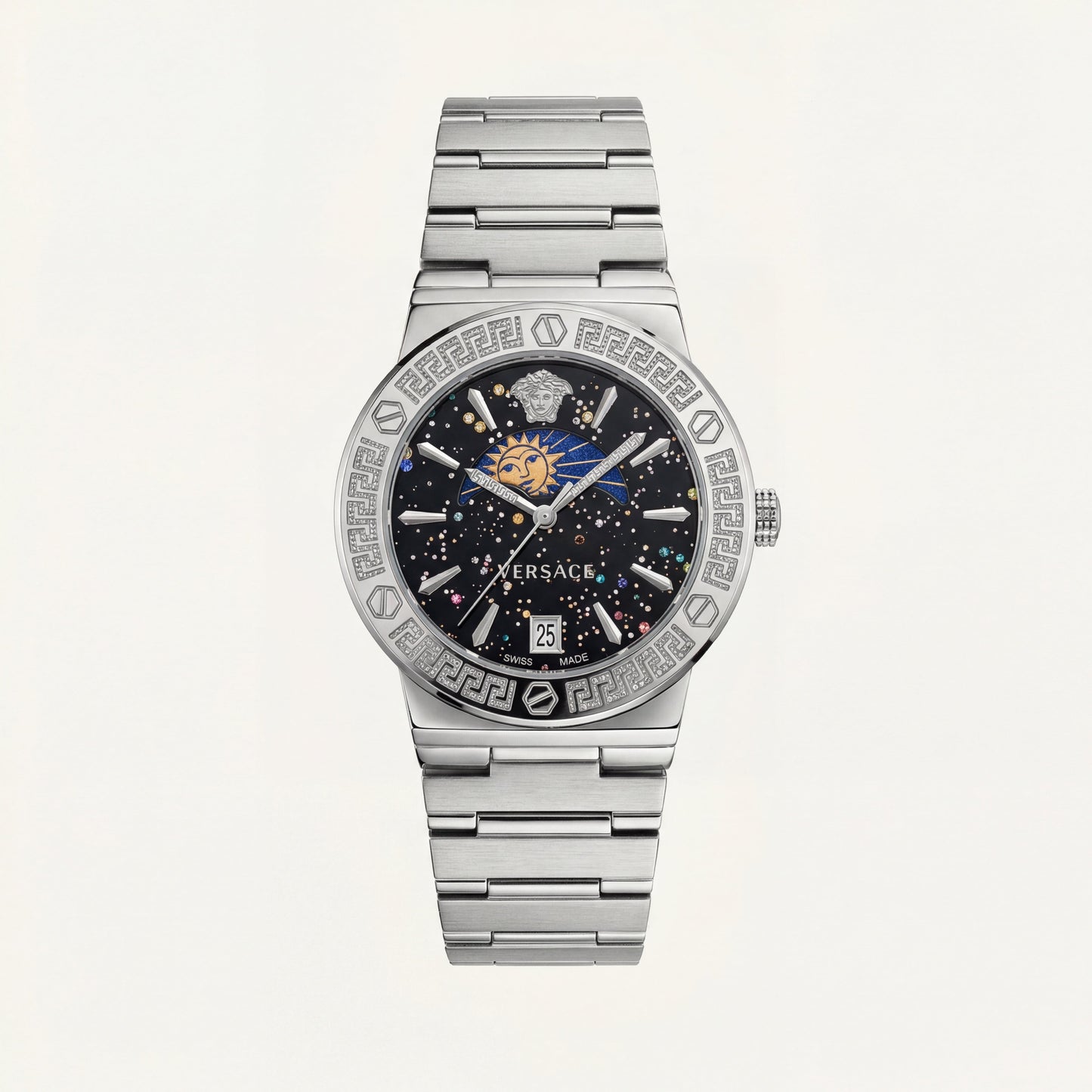Medusa Midnight Celestial Watch – Signature Steel Edition