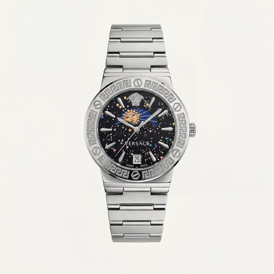 Medusa Midnight Celestial Watch – Signature Steel Edition