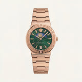Medusa Emerald Rose Gold Watch – Signature Celestial Edition