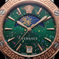 Medusa Emerald Two-Tone Watch – Rose Steel Signature Edition