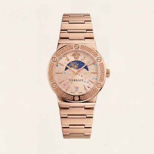 Medusa Champagne Rose Gold Watch – Celestial Confetti Edition