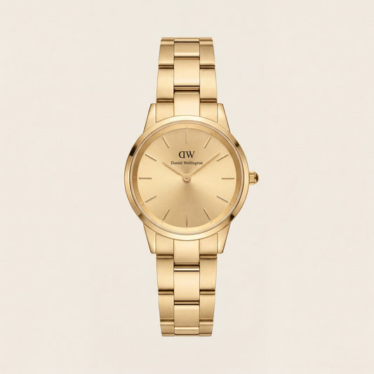 Classic Gold Minimal Watch – Heritage Brushed Edition