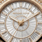 Crystal Halo Gold Sport Watch – Black Strap Signature Edition